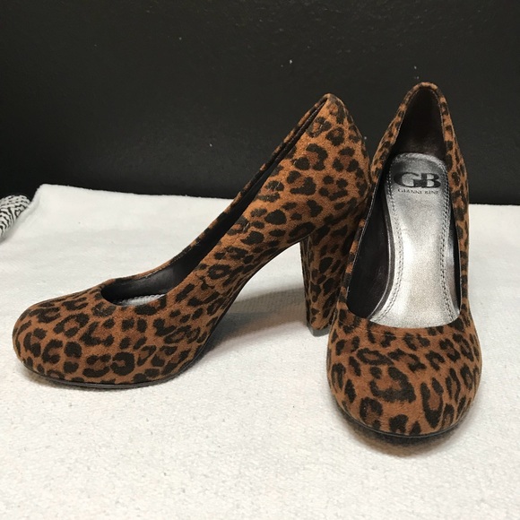 gianni bini leopard heels